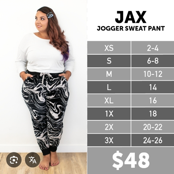 LuLaRoe Jax Joggers Pants, Size Large. - Picture 8 of 8